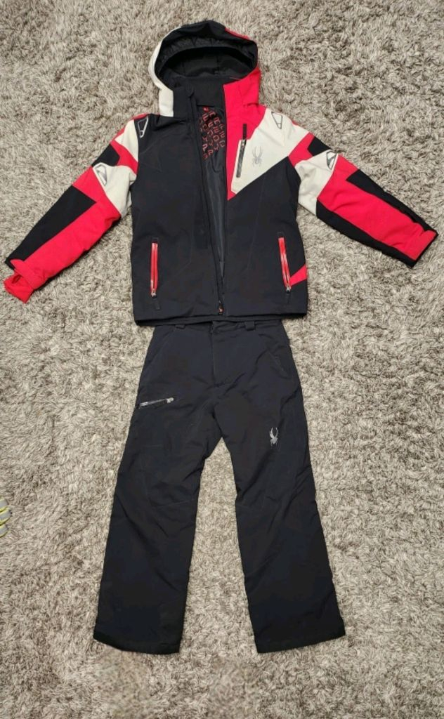 스파이더 스키복 세트 150--2