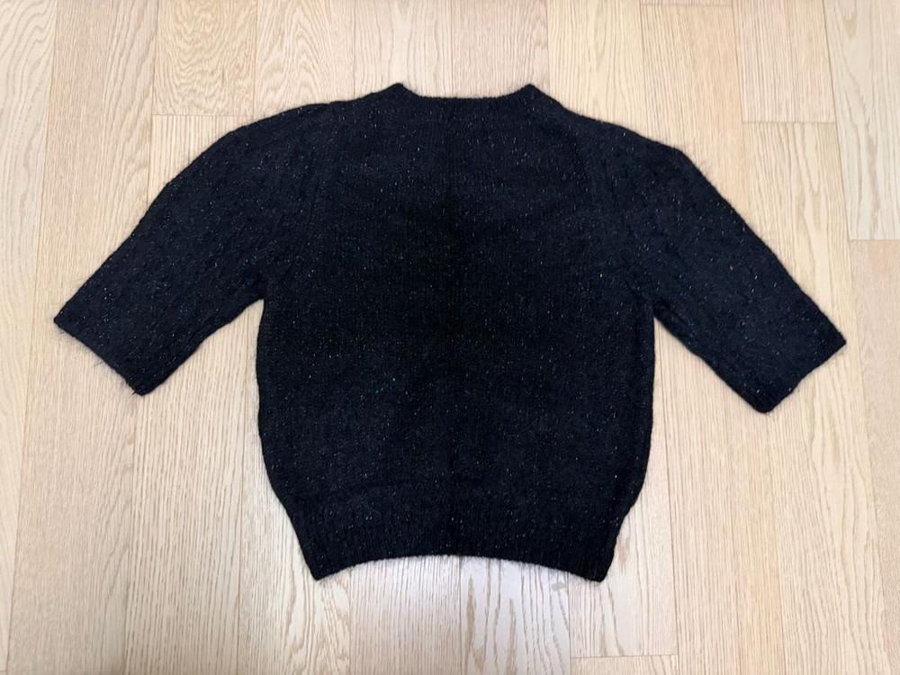 듀엘 모헤어 메탈 멀티컬러 니트 블랙--1