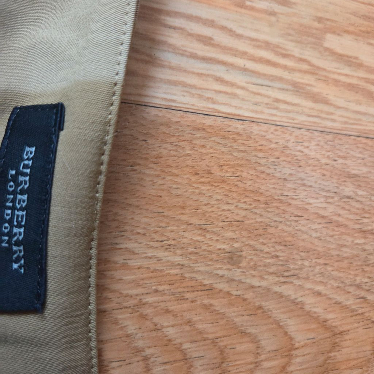 버버리 런던 베이지 플리츠주름 롱스커트치마--6