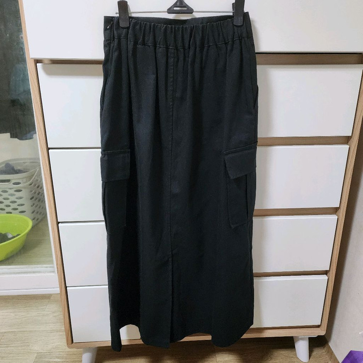 (새상품) 카고 롱스커트--1