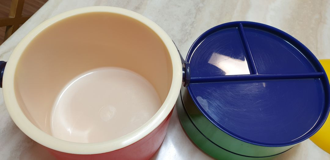 레트로 피크닉 도시락통--3