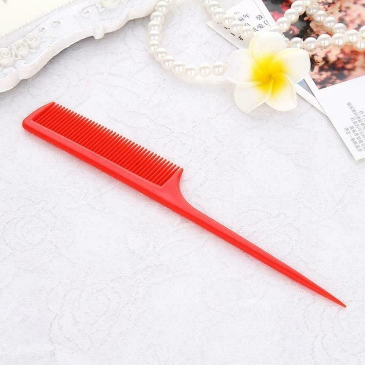 새 20개 빨강색 미용 꼬리빗 커트빗 컷트 브러쉬 헤어--0