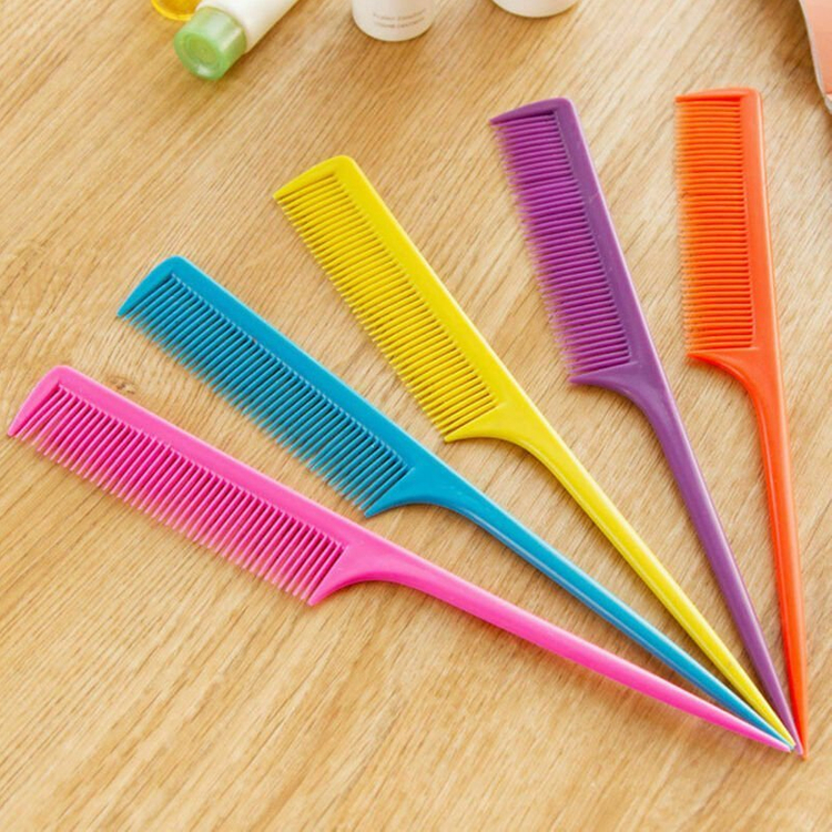 새 20개 빨강색 미용 꼬리빗 커트빗 컷트 브러쉬 헤어--3