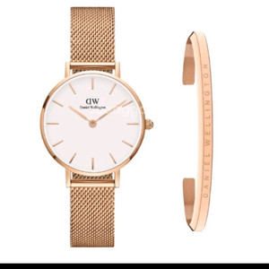 가격내림 오늘만)다니엘웰링턴 시계 팔찌셋트+브라운가죽밴드