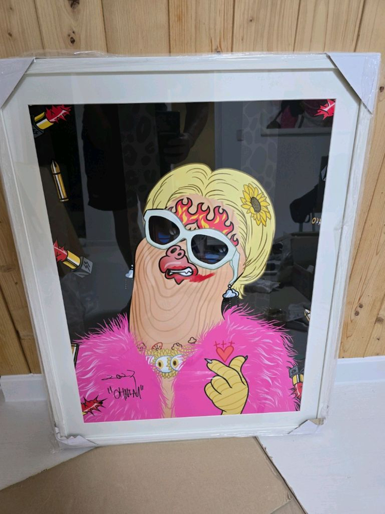 아티스트 송민호 [OHNIM] 치피 NFT 프로젝트 실물 아트피스 작품 액자 이미지