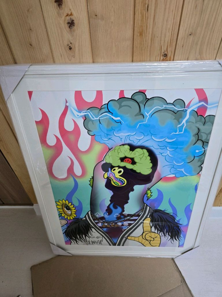 아티스트 송민호 [OHNIM] 치피 NFT 프로젝트 실물 아트피스 작품 액자 이미지