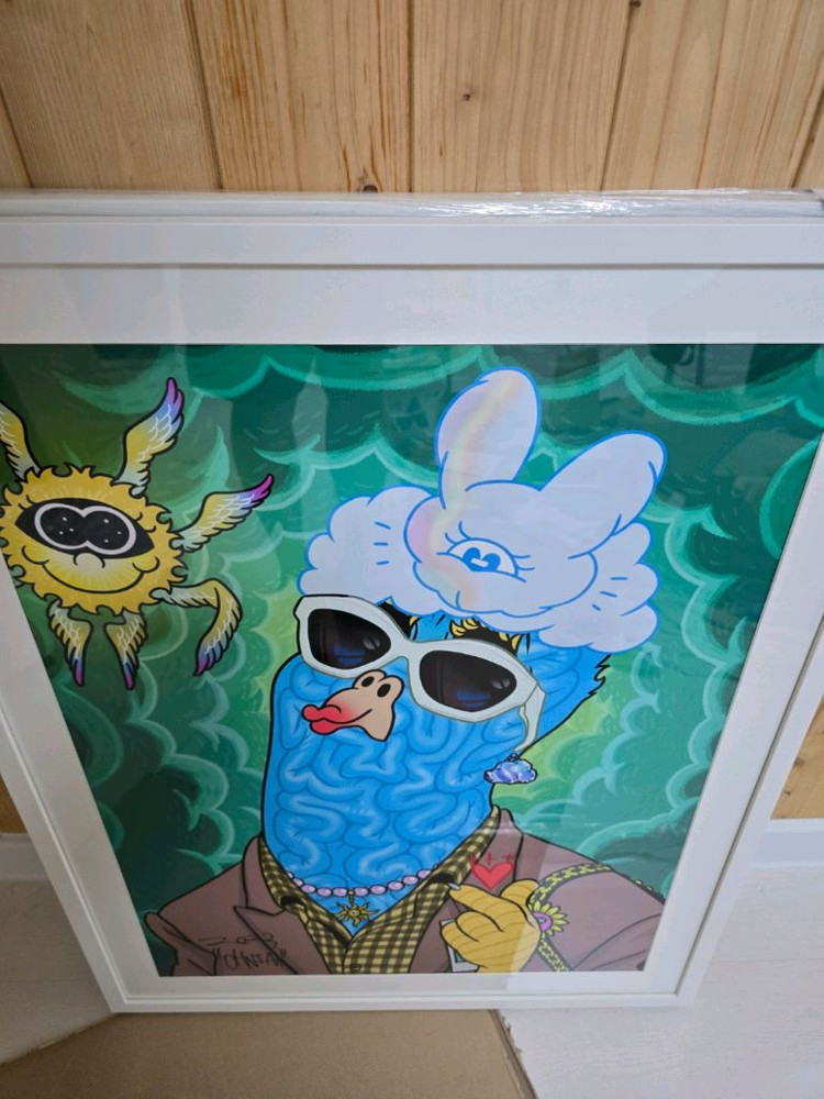 아티스트 송민호 [OHNIM] 치피 NFT 프로젝트 실물 아트피스 작품 액자 이미지