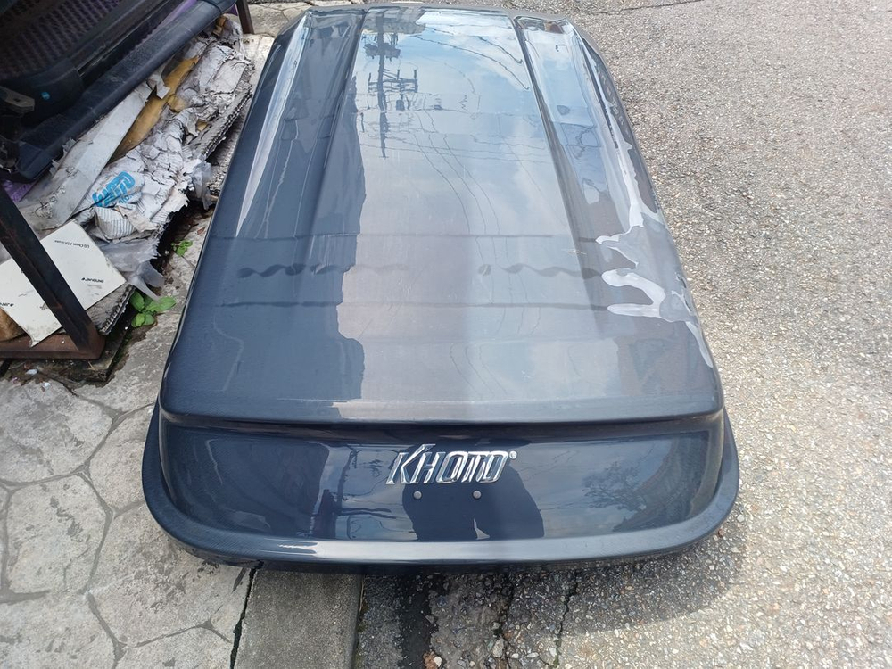 구형 렉스턴 코토 일체형 루프박스 블랙(필름 벗겨짐)--3