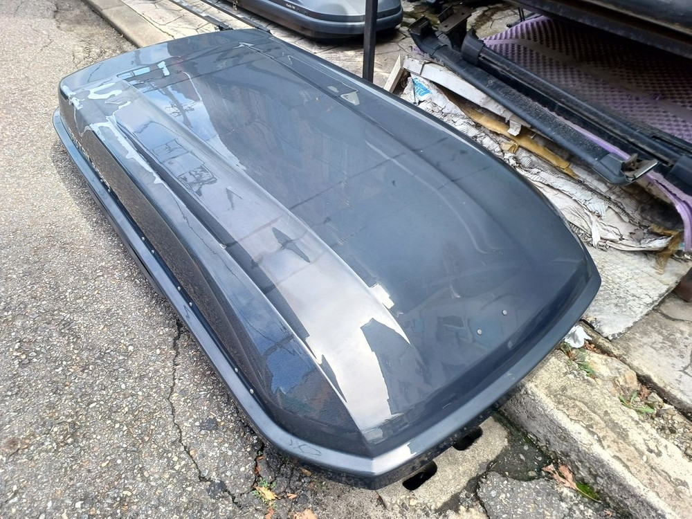 구형 렉스턴 코토 일체형 루프박스 블랙(필름 벗겨짐)--2