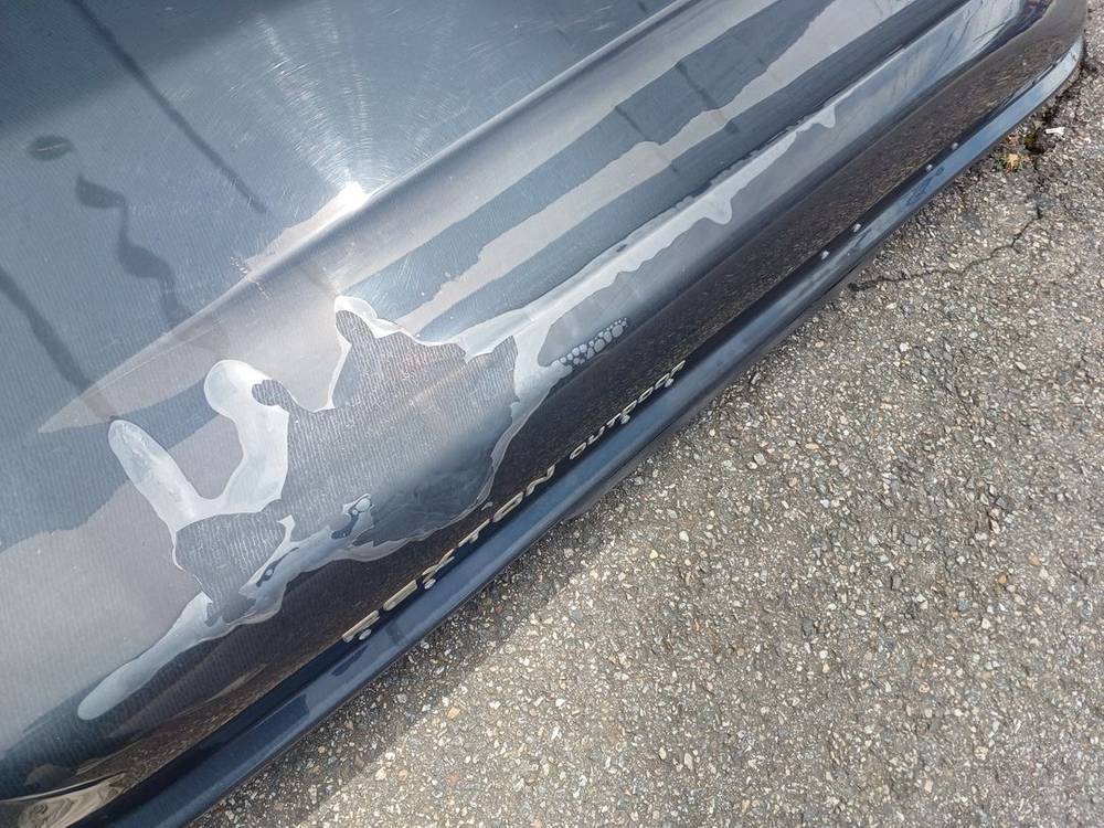 구형 렉스턴 코토 일체형 루프박스 블랙(필름 벗겨짐)--0