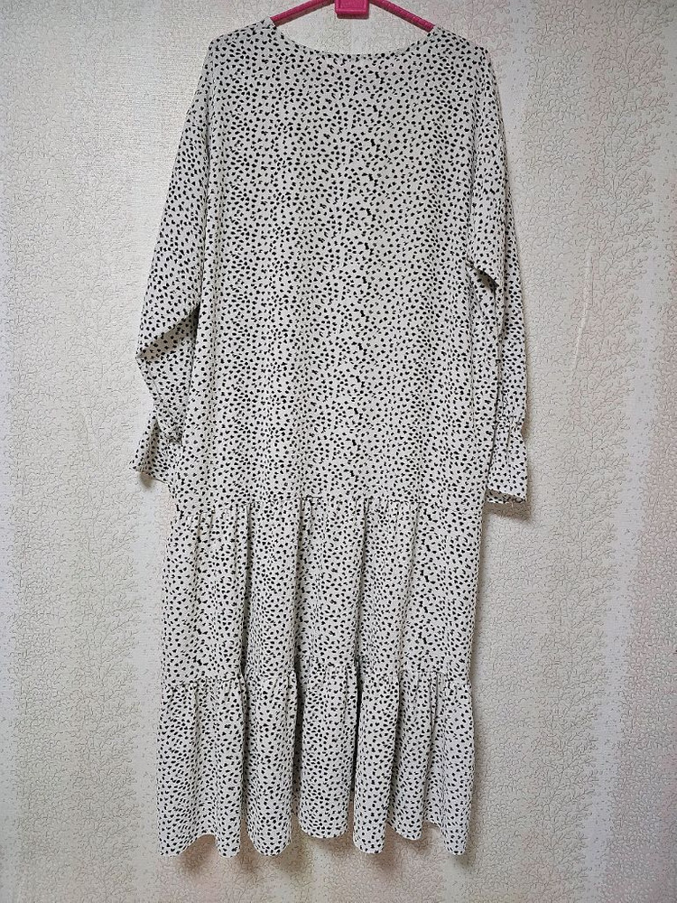 예쁜 도트 긴팔 원피스 임부복 빅사이즈 큰옷 이미지