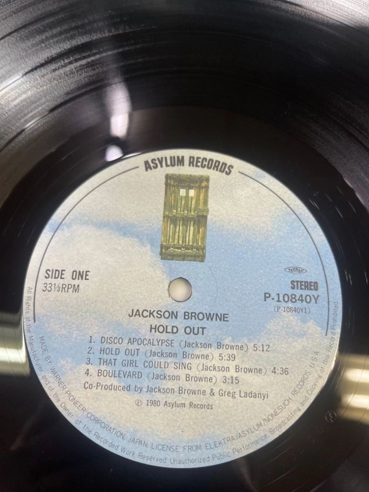 Jackson Browne / Hold Out 엘피 이미지