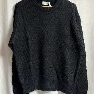 새상품 르마드 오버핏 투톤 와플 울 니트 L