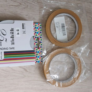 제본 양면테이프2종류, 2개는거즈천이들어간것