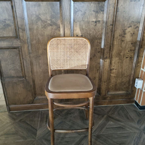 원목 라탄 바의자 이미지