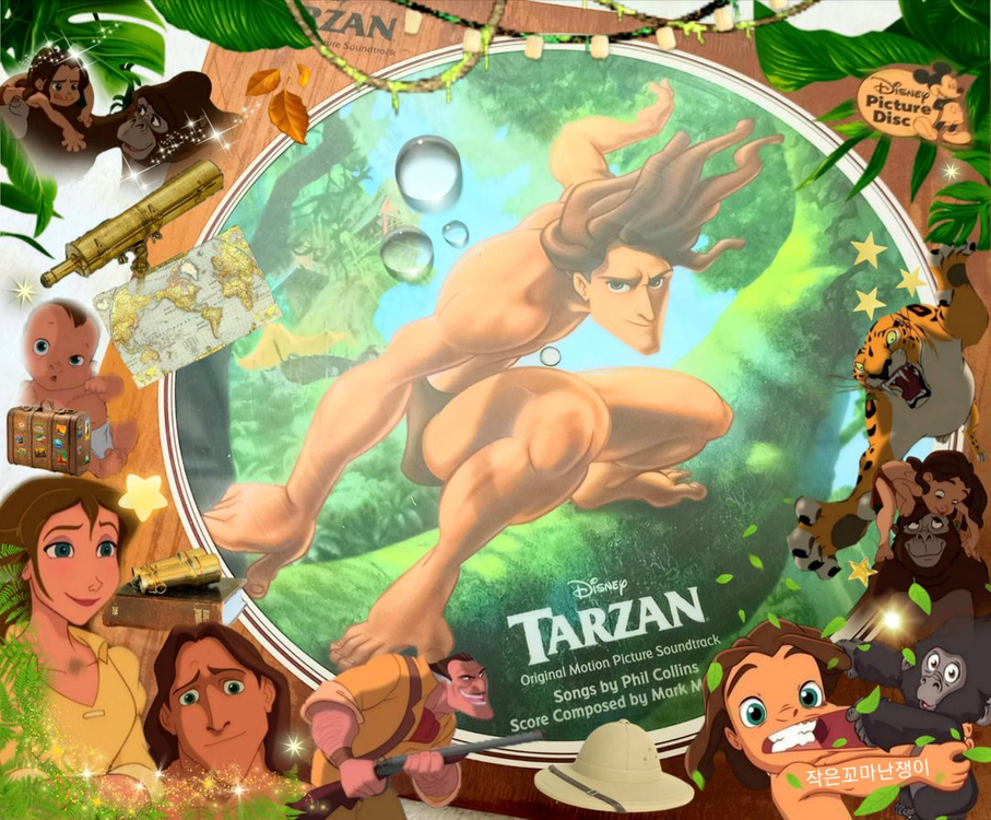 .*+ 디즈니 르네상스 시대의 마지막 걸작 [ 타잔 ] 한정판 픽처디스크 LP Vinyl +*.--1