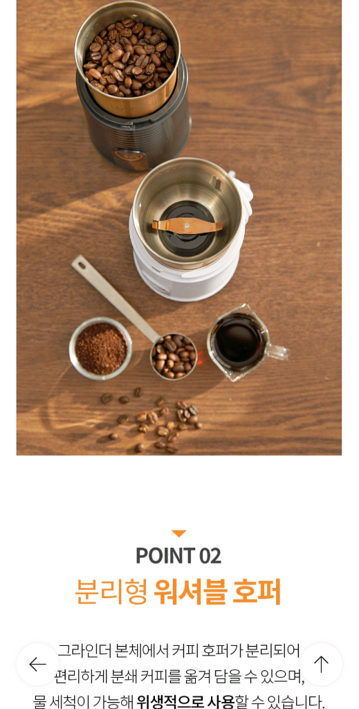 전동 커피 그라인더 이미지