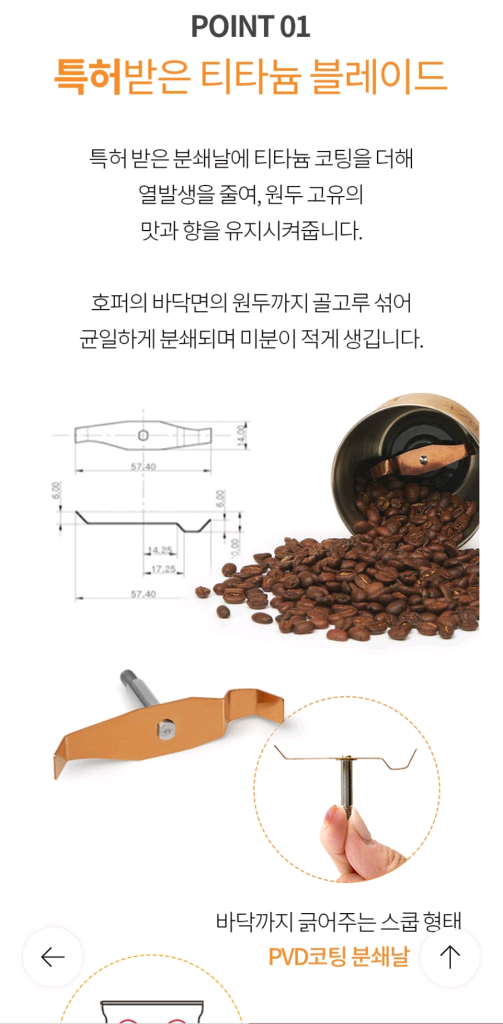 전동 커피 그라인더 이미지