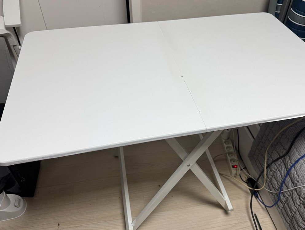접이식 책상 화이트--0