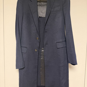 프라다 캐시미어100프로 네이비코트46 사이즈