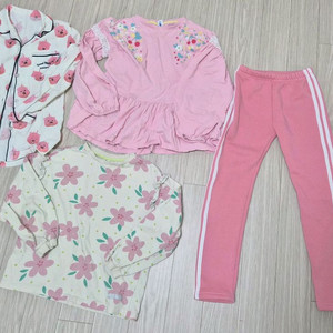 초등 여아옷 티 기모바지 잠옷 일괄 140