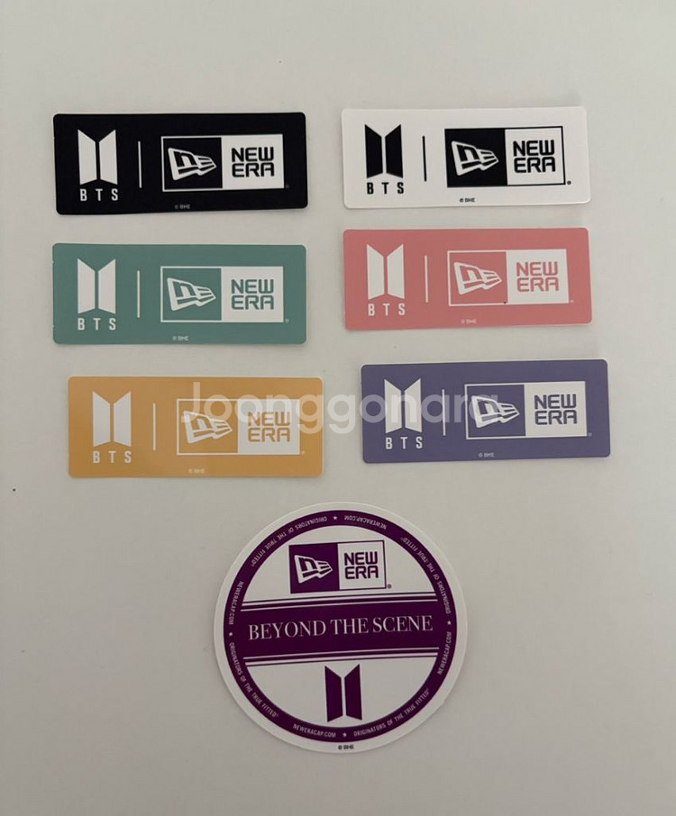 뉴에라 데칼 스티커 (캐리어/ 캠핑 등) 세트 정품--2