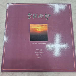 소리사랑 2집 LP판
