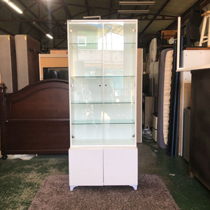 트리니홈 화이트 800 유리장식장