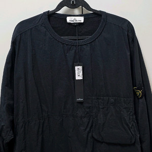 스톤아일랜드 21FW 나슬란 크루넥 오버셔츠 블랙 [XL]