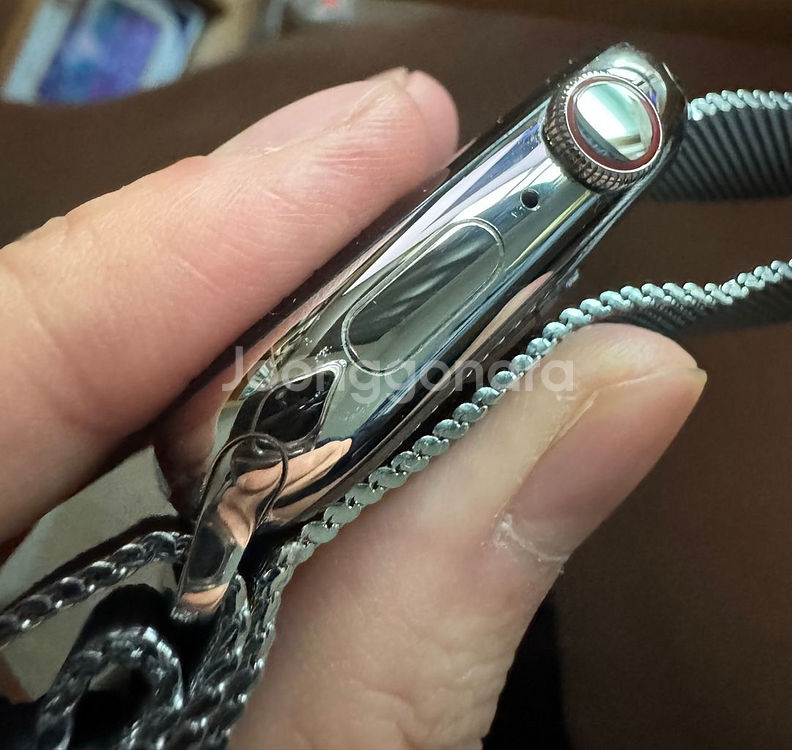 애플워치 시리즈9 스테인리스실버 45mm--2