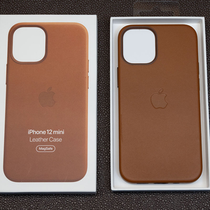 (미사용) 아이폰 12 미니 정품 맥세이프 레더 케이스