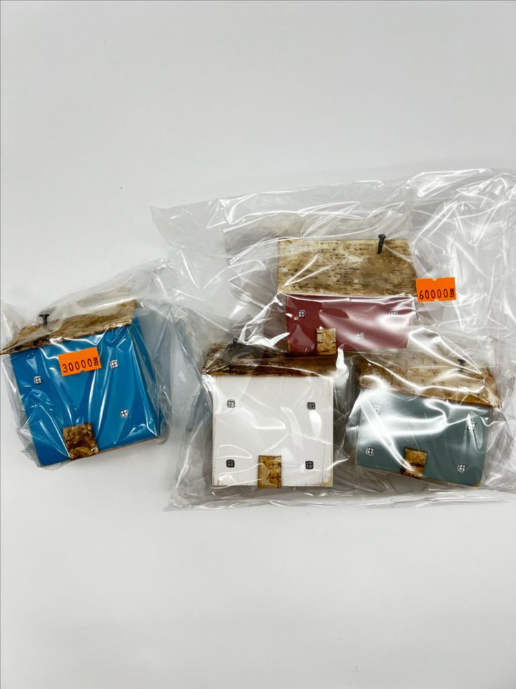 나무토막 집모양 키홀더, 오너먼트--5