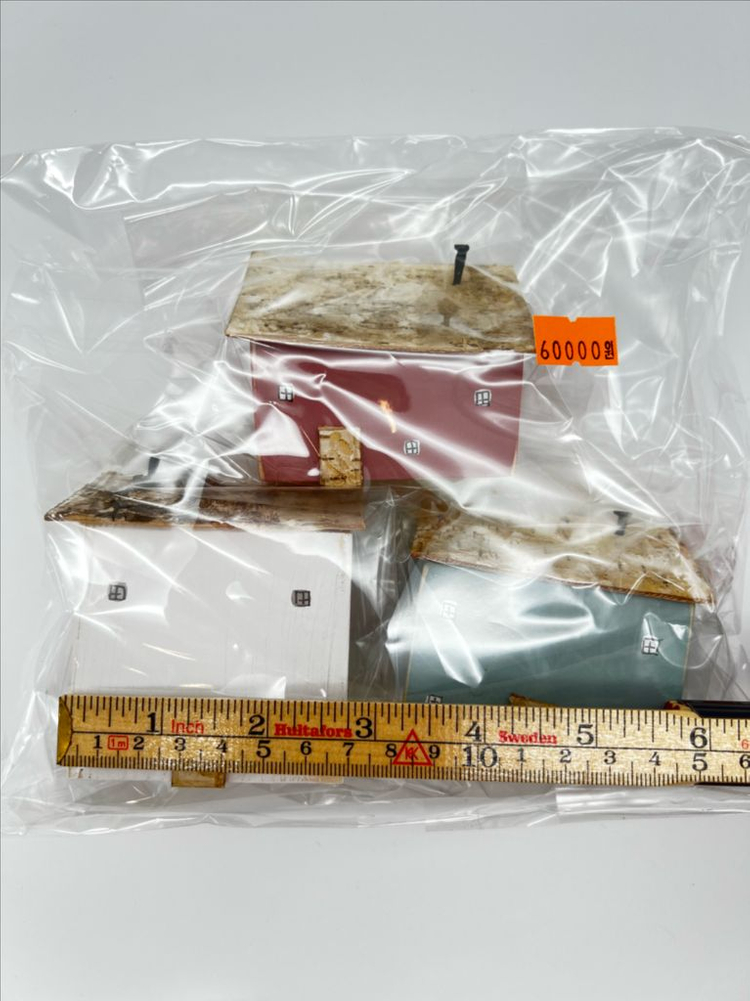 나무토막 집모양 키홀더, 오너먼트--7