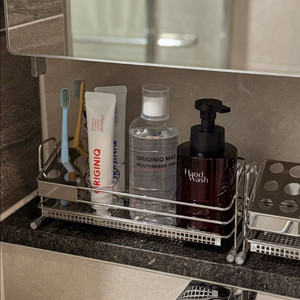 오리지니크 스텐 바스캐디 칫솔꽃이 칫솔거치대 욕실선반 주방선반 주방다용도