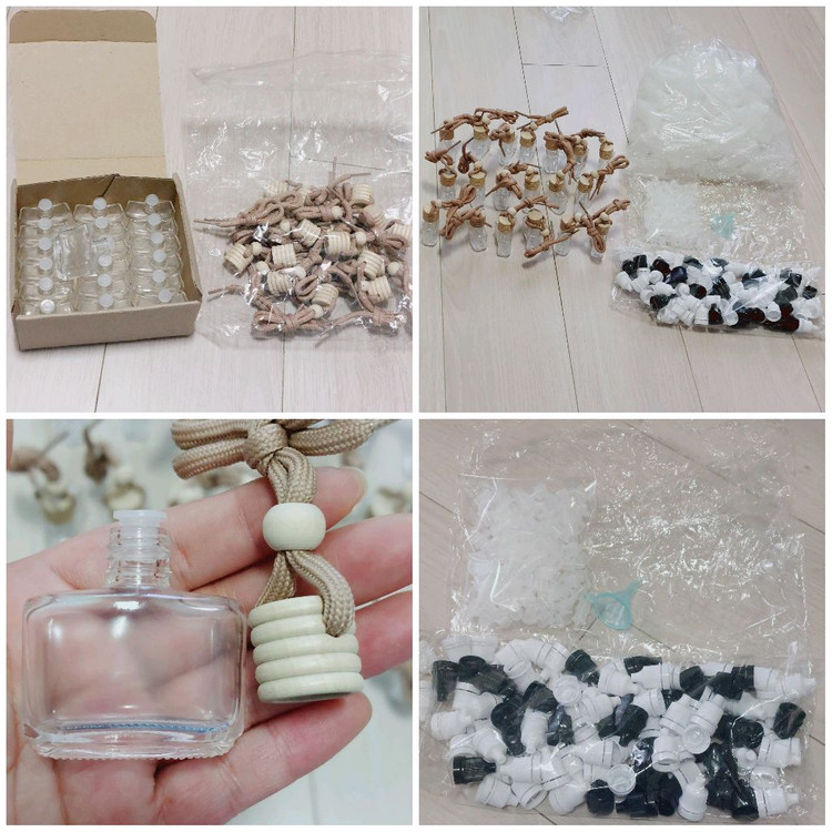 걸이형 디퓨저 방향제 유리공병 소분용기 세트 DIY 일괄 이미지