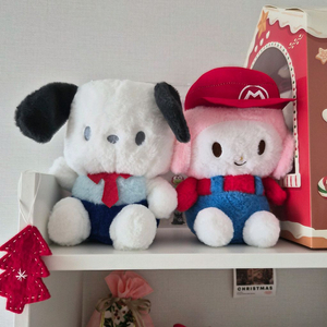 산리오 포차코 & 마리오 마이멜로디 인형 세트 이미지