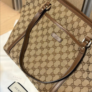 (정품) 구찌 GG 캔버스 토트백 이미지