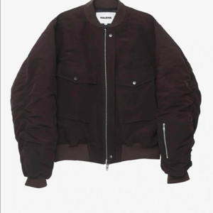 [새상품] 알렌느 카고 봄버 자켓 버건디 2