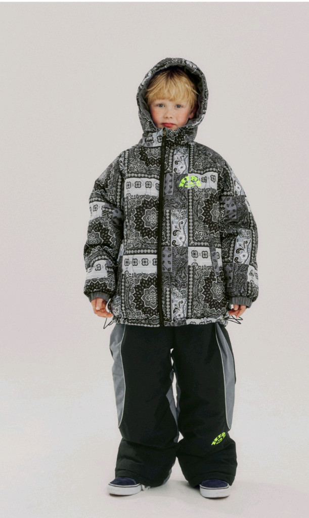 히로 리버서블 스노우 자켓 네이비, 블랙 130--1