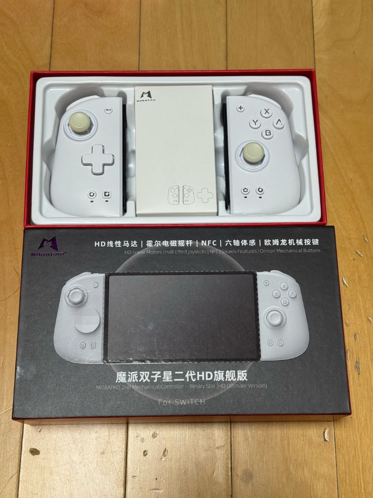 닌텐도 스위치 OLED 화이트 풀박스 + 모바패드 + 조이트론 스위치 네오콘 이미지