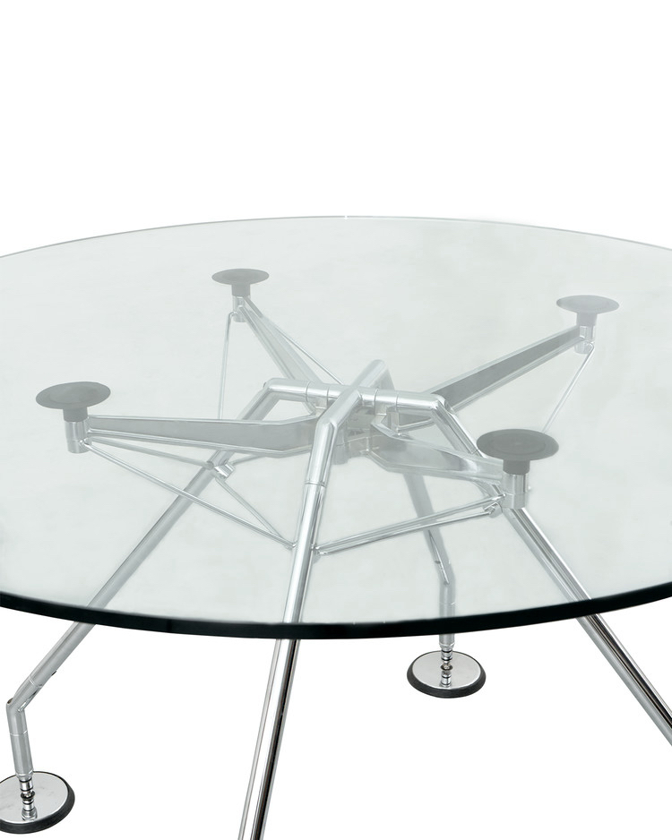 Tecno nomos round table glass--1