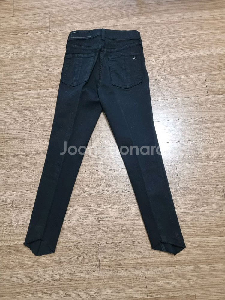 랙앤본 블랙 스키니 면바지 25사이즈 rag & bone--1
