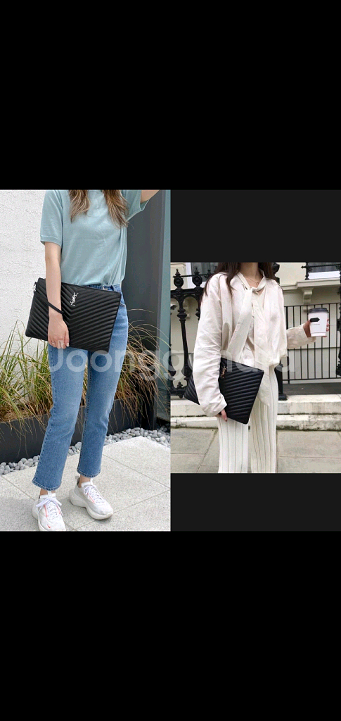 입생로랑 생로랑 클러치백 라지 새상품급 정품(영수증O)구찌프라다루이비통디올고야드샤넬셀린느보테가버버리발렌시아가--5