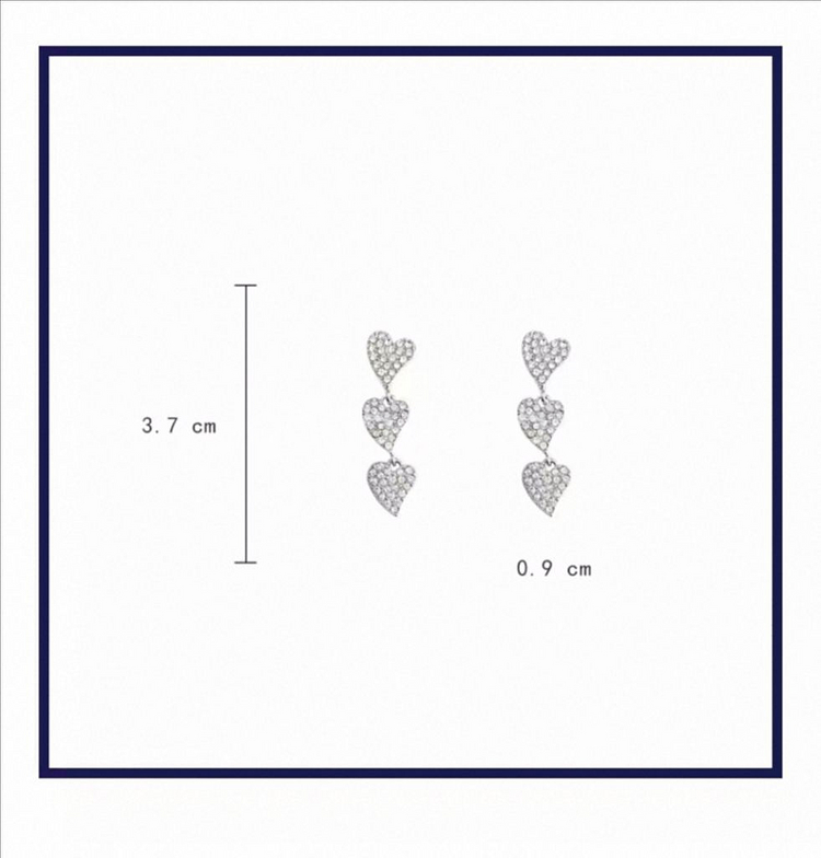 하트 드롭 귀걸이--2