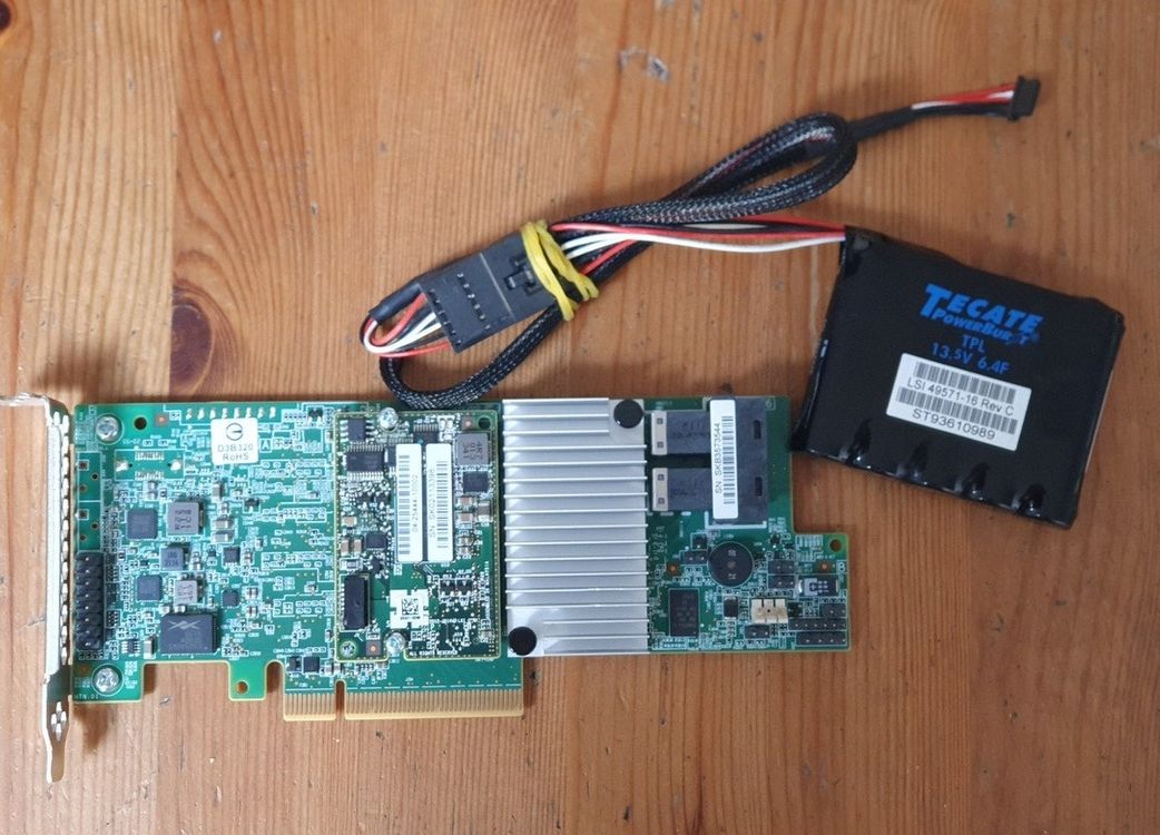 LSI 9361-8i 레이드카드 / SAS, SATA 지원 / 1G 캐시 / BBU 포함--0