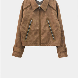 999HUMANITY 스웨이드 레더 자켓