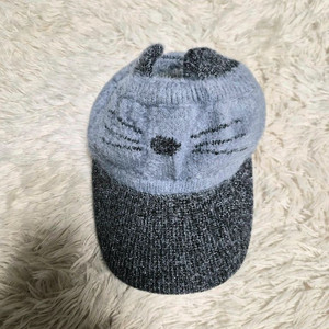 새제품 프리) 고양이 귀모자 니트 귀욤 모자 이미지