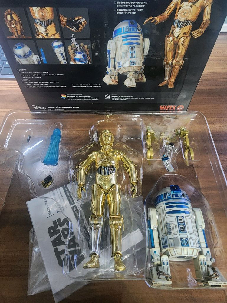 마펙스 C-3PO&R2-D2 팝니다. 1/12 액션피규어--1