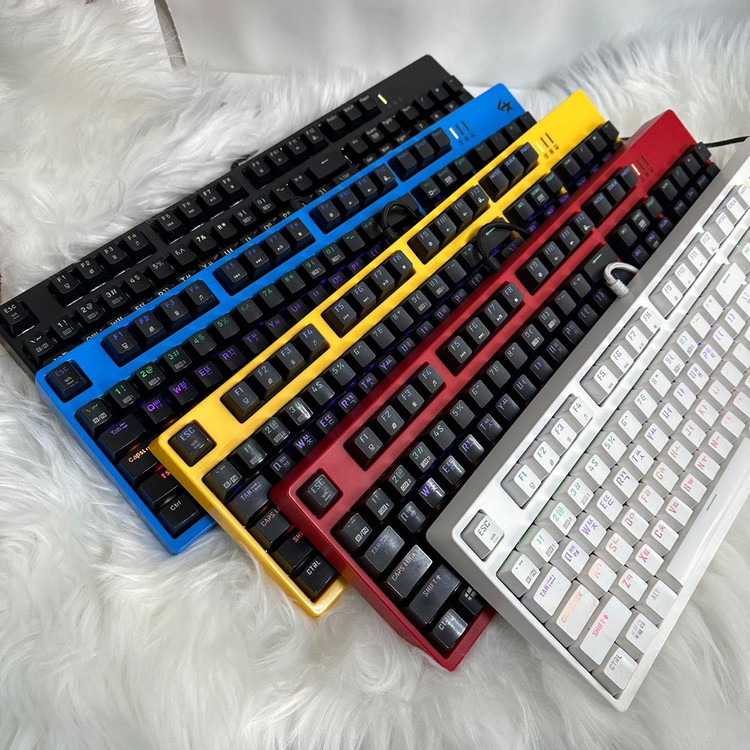 앱코 해커 k660s 스페셜 옐로우 기계식키보드--3