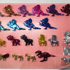 레고 lego 도금 멕기 코팅 용 드래곤 케르베로스 그리폰 히포그리프 말 공룡 이미지